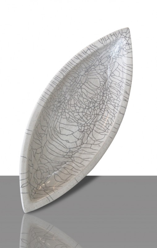 Flüssigglasur 1271a Weiss craquelée, glänzend
